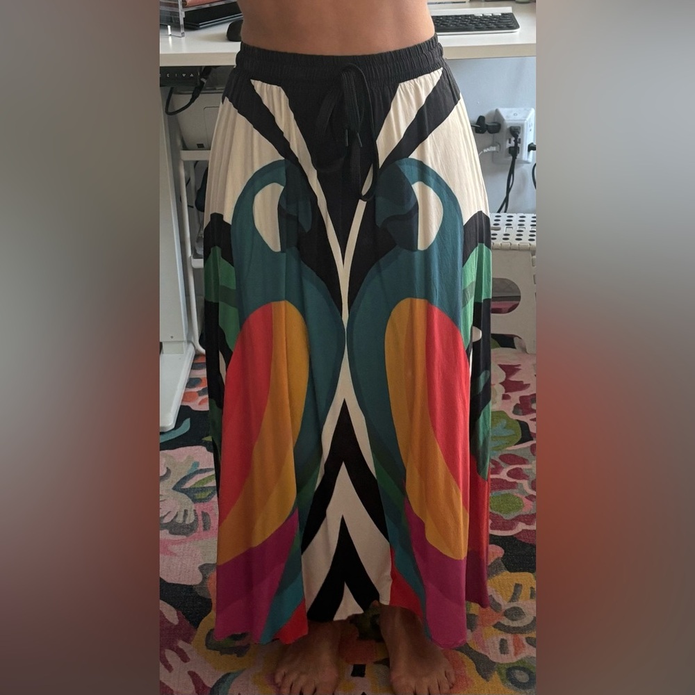 Farm Rio Multicolor Patterned Skirt